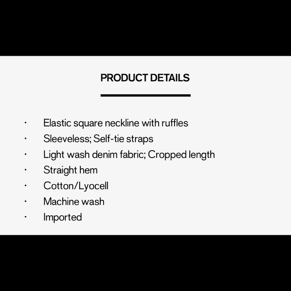 Express chambray Bow tie tank - Picture 4 of 6